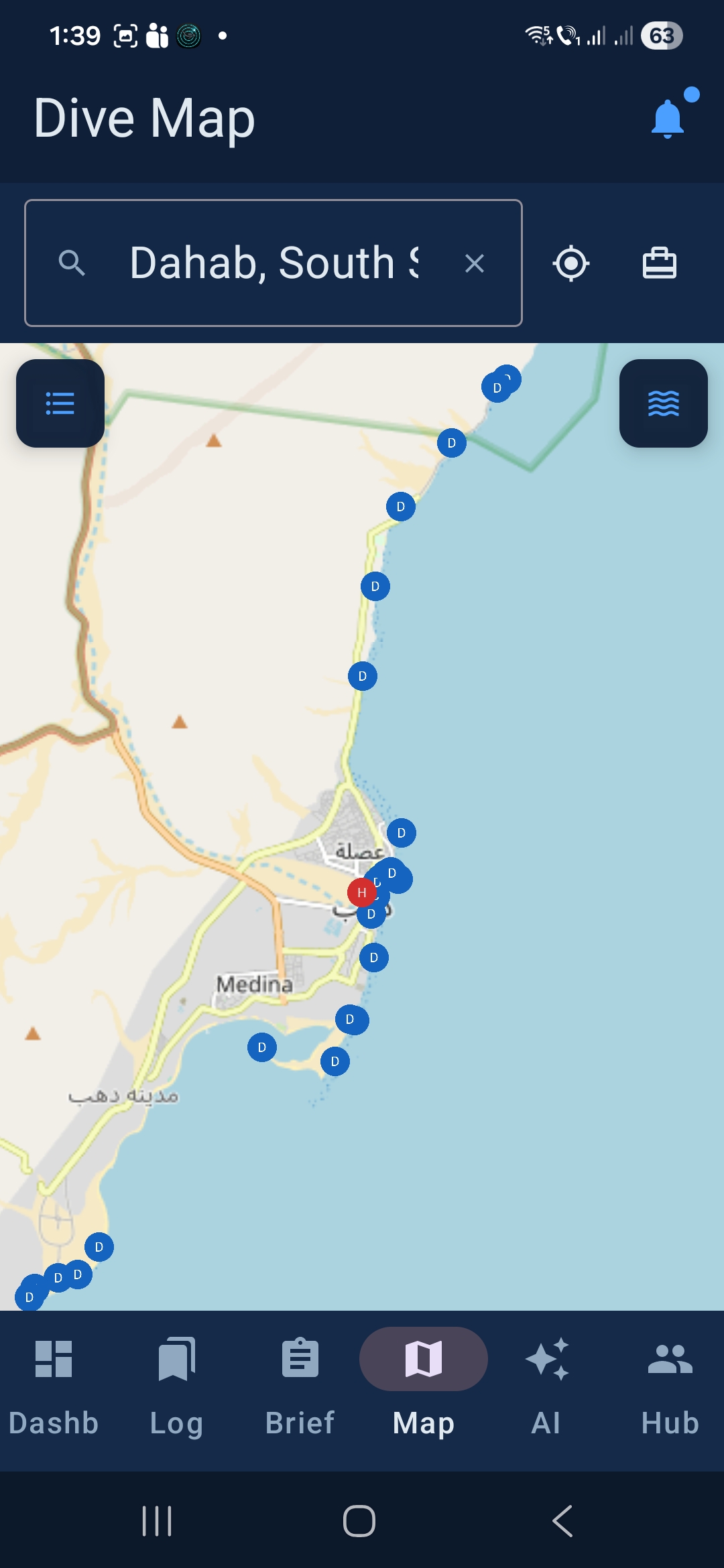 Dive Map